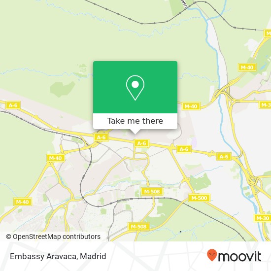 Embassy Aravaca map