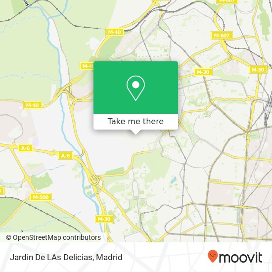 mapa Jardin De LAs Delicias