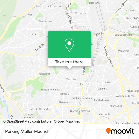 Parking Müller map