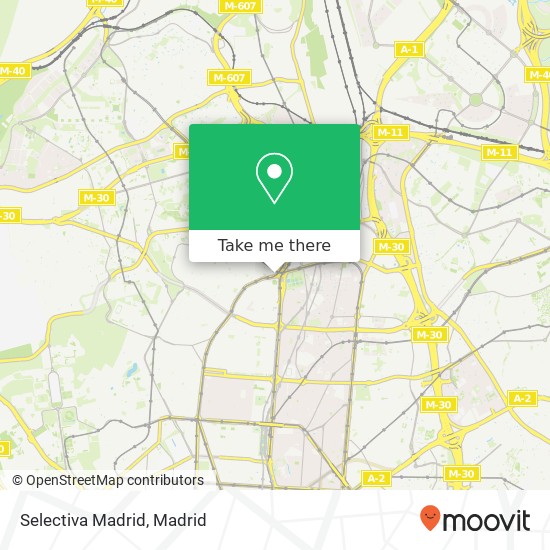 mapa Selectiva Madrid
