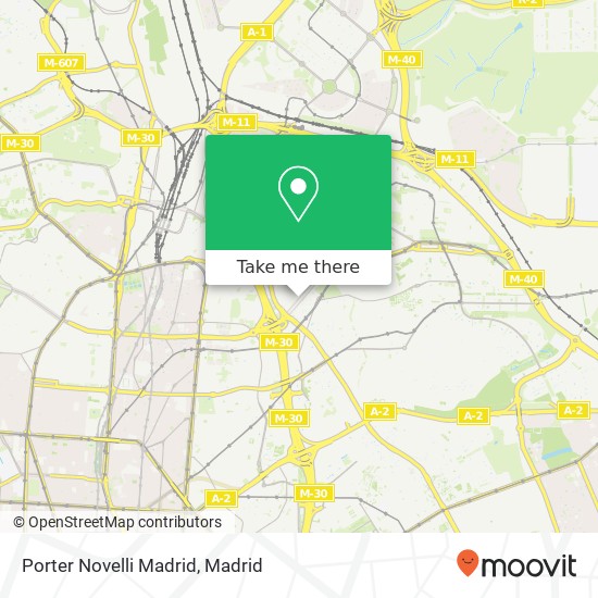 Porter Novelli Madrid map