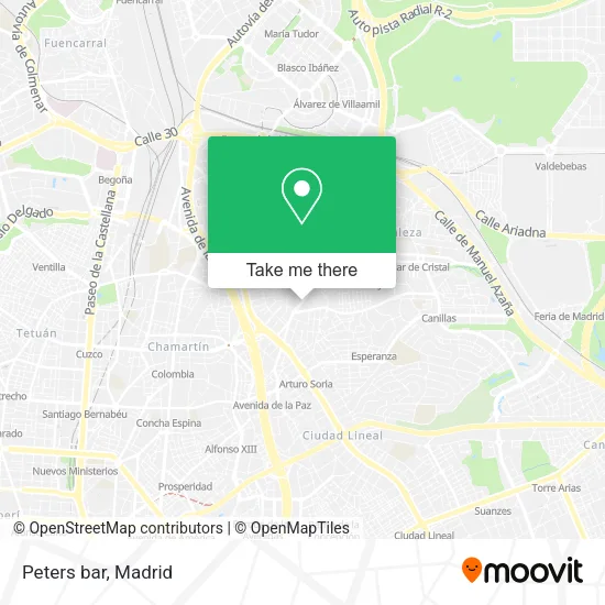 Peters bar map