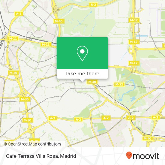 mapa Cafe Terraza Villa Rosa