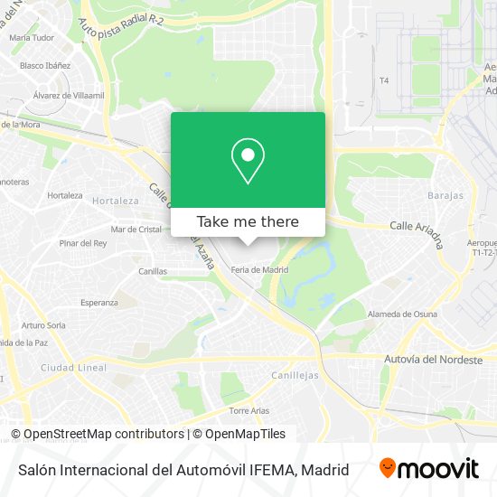Salón Internacional del Automóvil IFEMA map