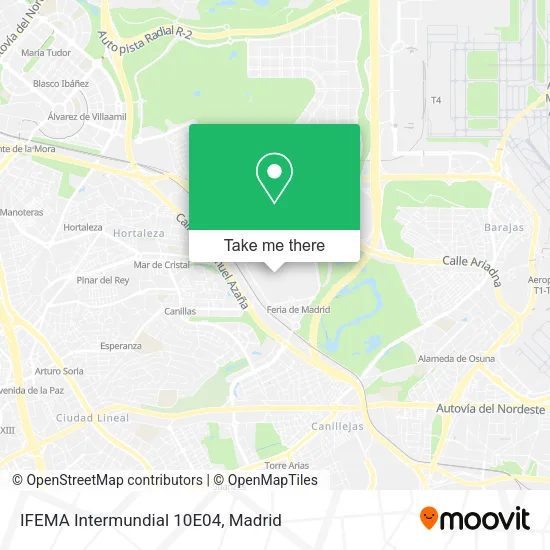mapa IFEMA Intermundial 10E04