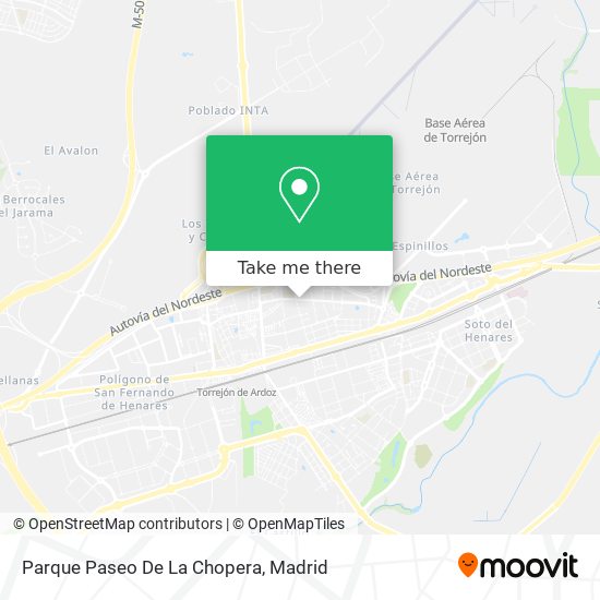 Parque Paseo De La Chopera map