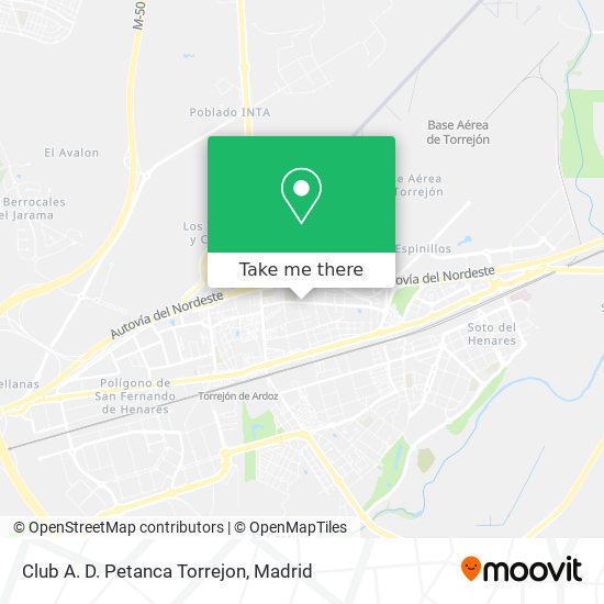 mapa Club A. D. Petanca Torrejon