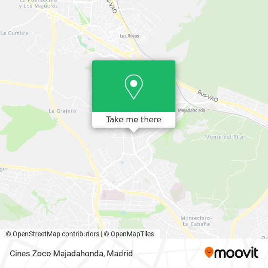 Cines Zoco Majadahonda map