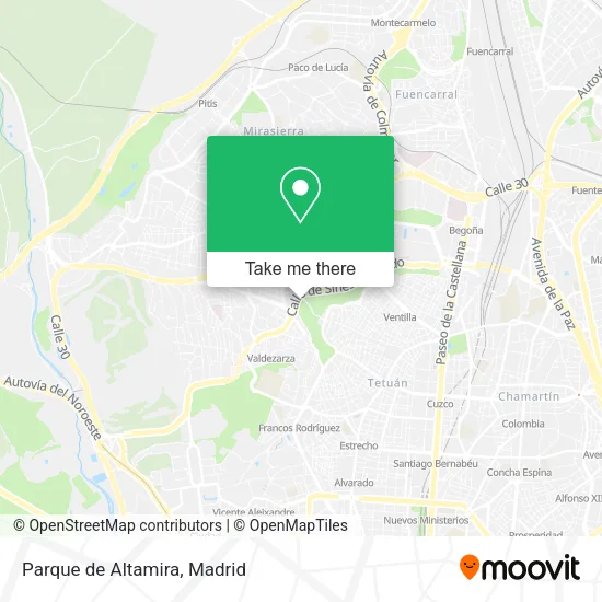 Parque de Altamira map