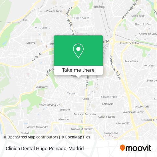 Clinica Dental Hugo Peinado map