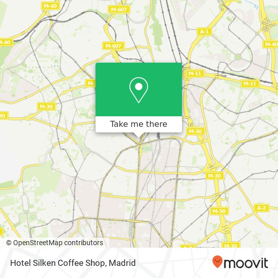 Hotel Silken Coffee Shop map