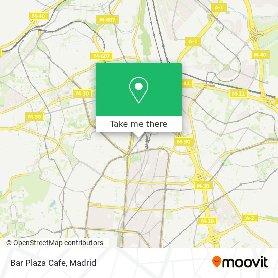 Bar Plaza Cafe map