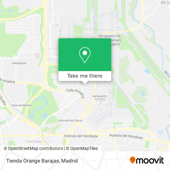 Tienda Orange Barajas map