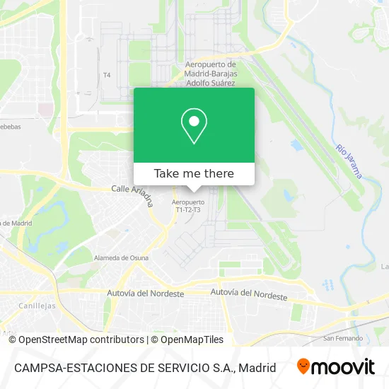 CAMPSA-ESTACIONES DE SERVICIO S.A. map