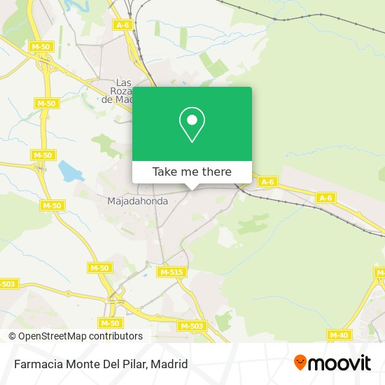 mapa Farmacia Monte Del Pilar