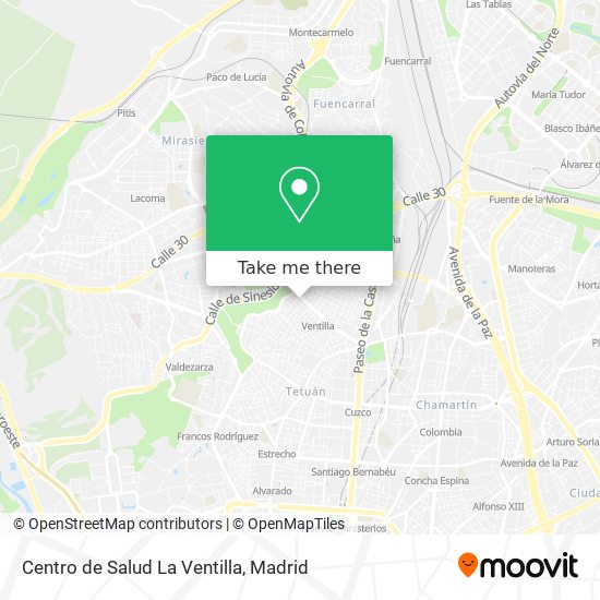 Centro de Salud La Ventilla map