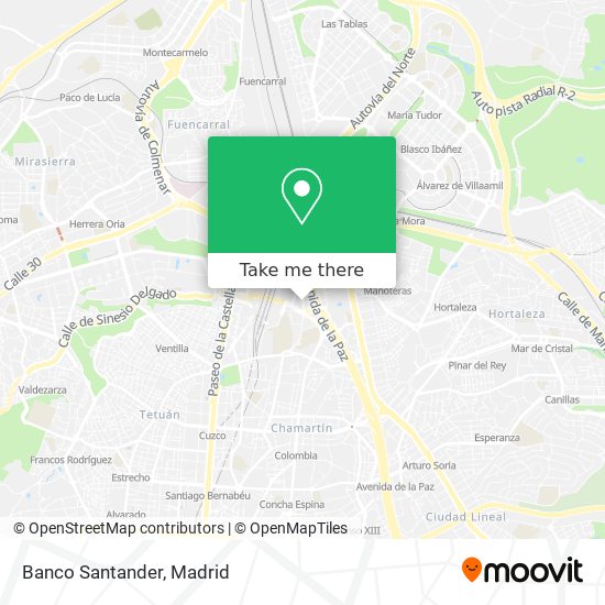 Banco Santander map