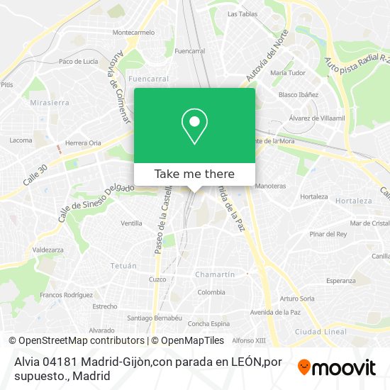 Alvia 04181 Madrid-Gijòn,con parada en LEÓN,por supuesto. map