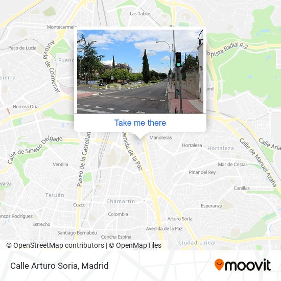 mapa Calle Arturo Soria