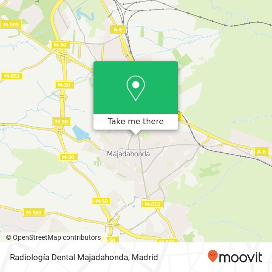 Radiología Dental Majadahonda map