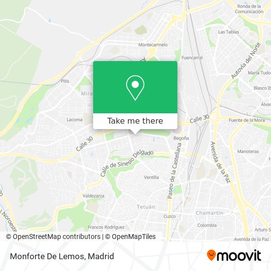 Monforte De Lemos map