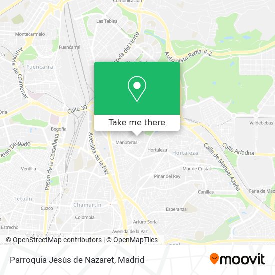 Parroquia Jesús de Nazaret map