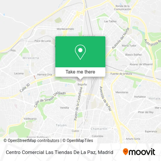 Centro Comercial Las Tiendas De La Paz map