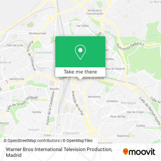 mapa Warner Bros International Television Production