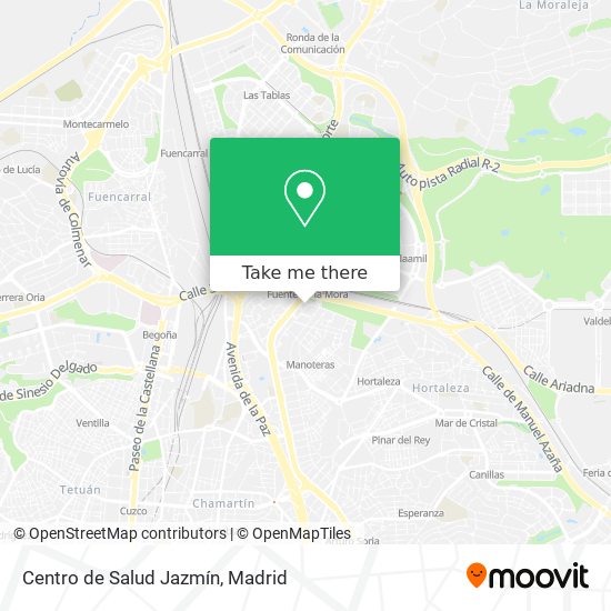 mapa Centro de Salud Jazmín