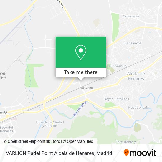 VARLION Padel Point Alcala de Henares map
