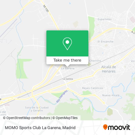 mapa MOMO Sports Club La Garena