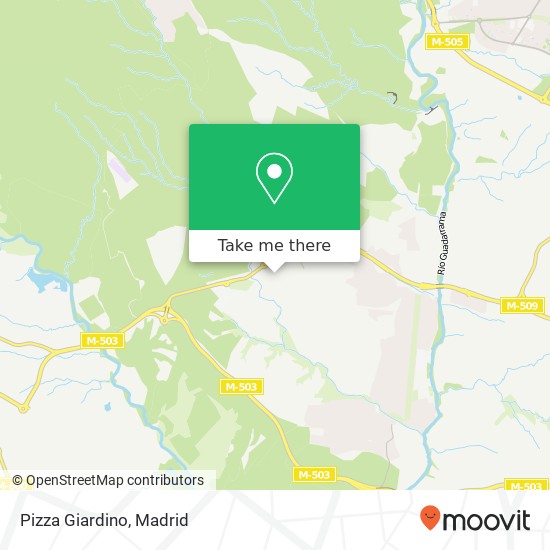 mapa Pizza Giardino