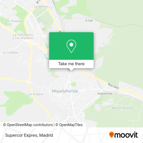 Supercor Expres map