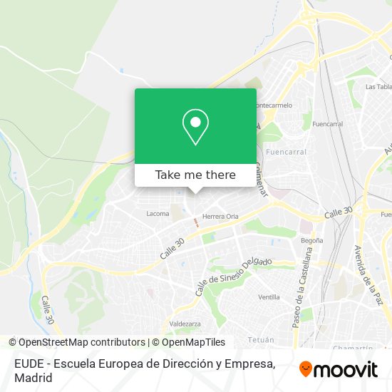 EUDE - Escuela Europea de Dirección y Empresa map