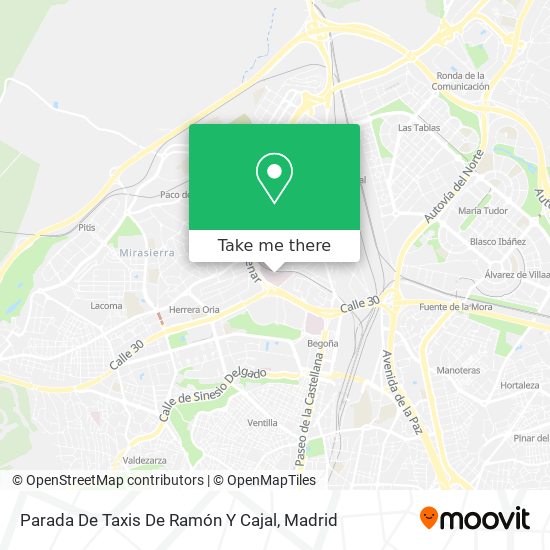 Parada De Taxis De Ramón Y Cajal map