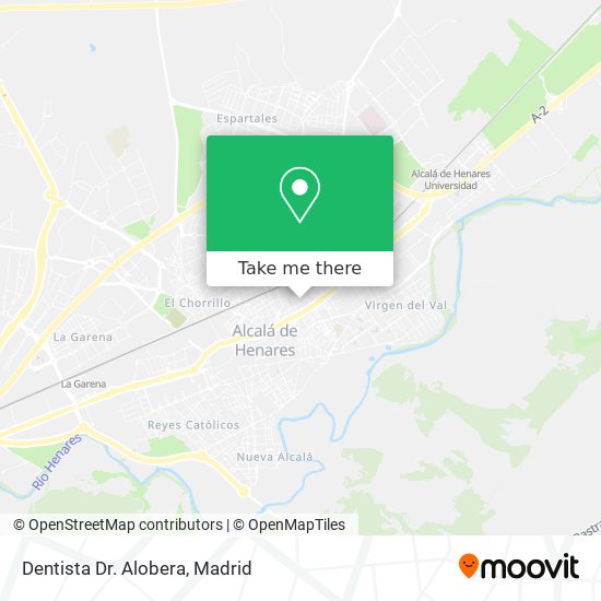 mapa Dentista Dr. Alobera