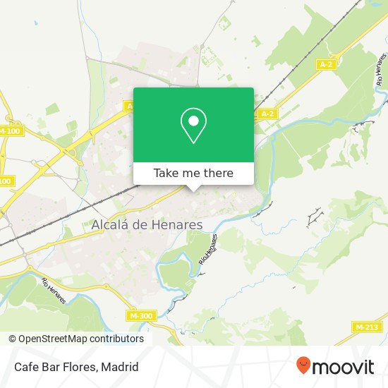 Cafe Bar Flores map