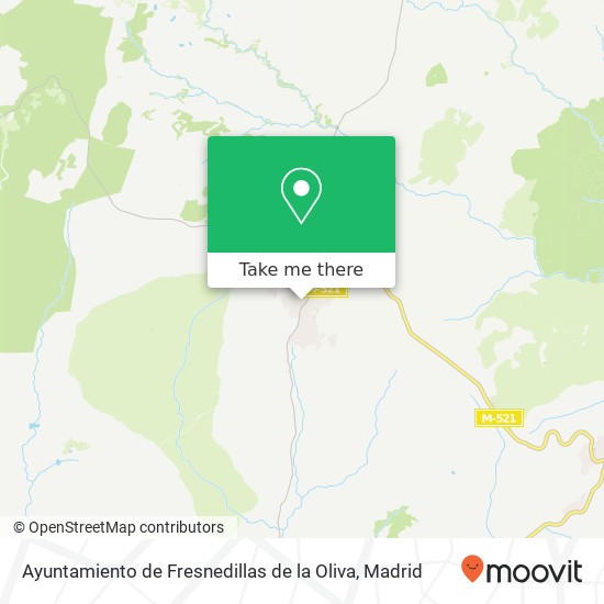 mapa Ayuntamiento de Fresnedillas de la Oliva