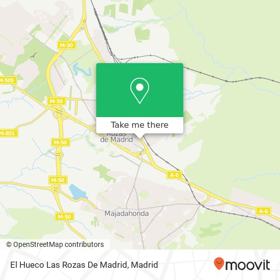 mapa El Hueco Las Rozas De Madrid