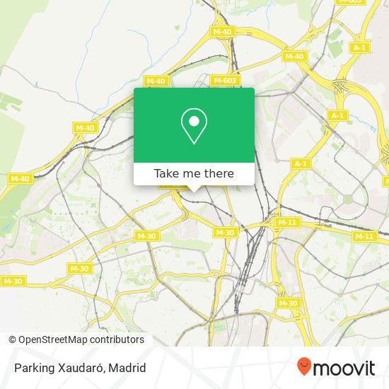 Parking Xaudaró map