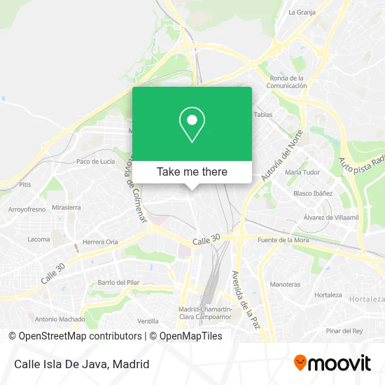 Calle Isla De Java map