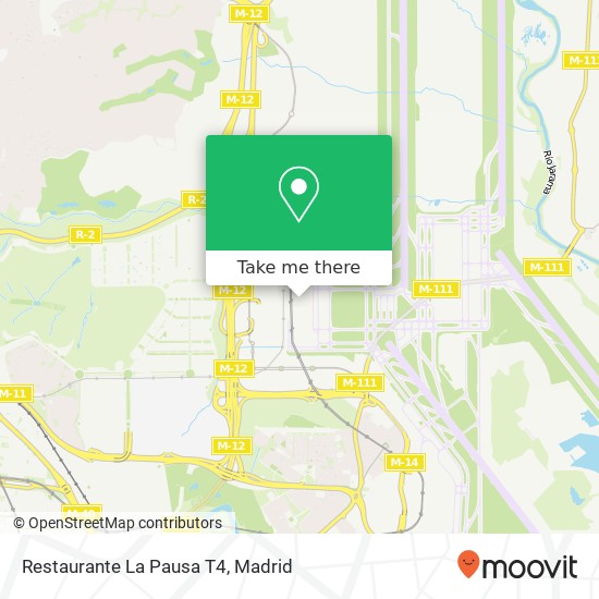 mapa Restaurante La Pausa T4