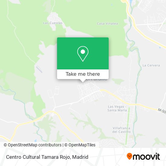 mapa Centro Cultural Tamara Rojo