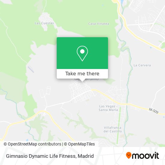 mapa Gimnasio Dynamic Life Fitness