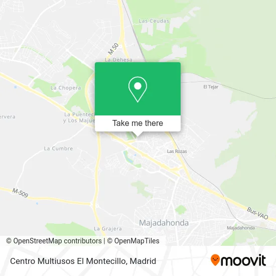 Centro Multiusos El Montecillo map