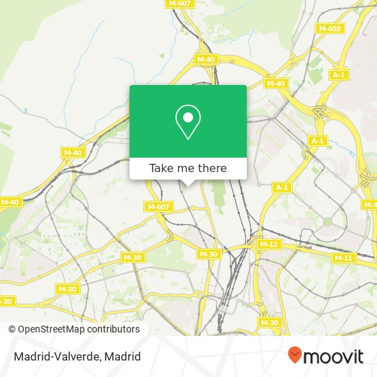 mapa Madrid-Valverde