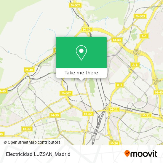 Electricidad LUZSAN map