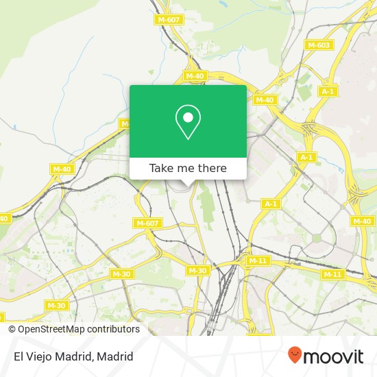 El Viejo Madrid map
