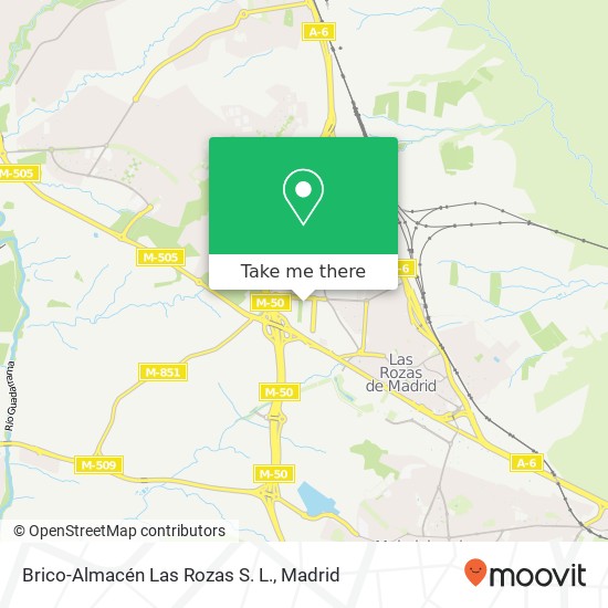 mapa Brico-Almacén Las Rozas S. L.