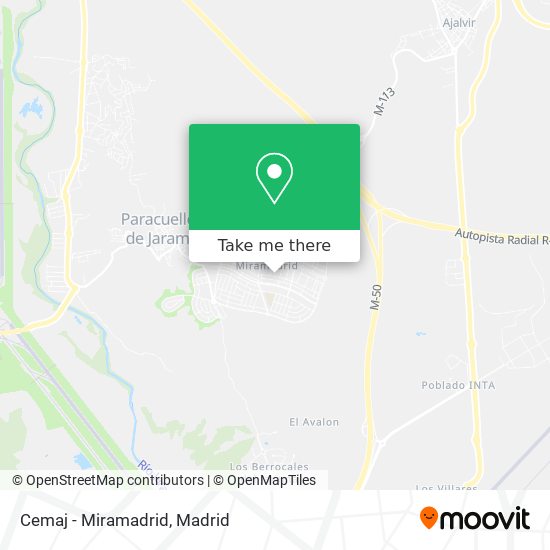Cemaj - Miramadrid map